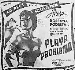 Cartel de Playa prohibida