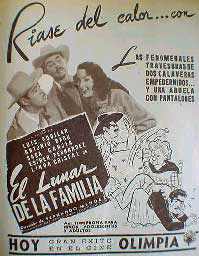 Cartel de la película El lunar de la familia (Dir. Fernando Méndez, 1952)