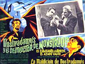 Cartel de Nostradamus y el destructor de monstruos