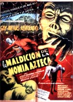 Cartel de la película La maldición de la momia azteca