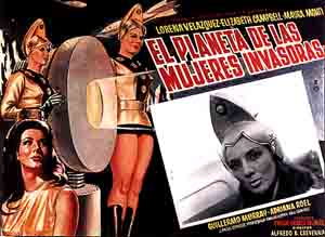 Cartel de El planeta de las mujeres invasoras