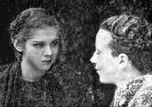 Lucha María Bautista y Antonio Liceaga en escena de Los desheredados (Dir. Guillermo Baqueriza, 1935)