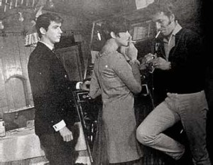 Enrique Álvarez Félix, Julissa y Óscar Chávez en escena de Los caifanes