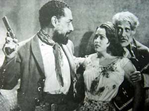 Gilberto González, Perla Aguilar y Andrés Soler en El vengador