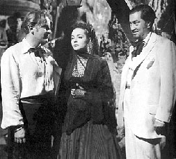 Arturo de Córdova, Sarita Montiel y Carlos López Moctezuma en Furia roja