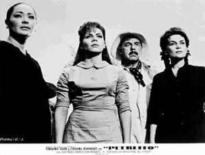 Columba Domínguez, Lilia Prado, Fernando Soler y María Elena Marqués en Pueblito