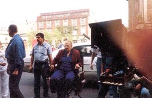 Matilde Landeta en rodaje