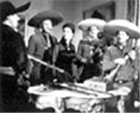 Luis Aguilar, Antonio Aguilar, Alma Delia Fuentes, Narcisco Busquets y Javier Solís en Los cuatro Juanes