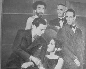 Carlos Villatoro, Josefina Escobedo y el actor Víctor Urruchúa en Judas