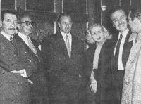 Francisco Petrone, Jorge Fernández, Goyo Walerstein, Rita Valdarno de Junco, Víctor Junco y Armando Calvo